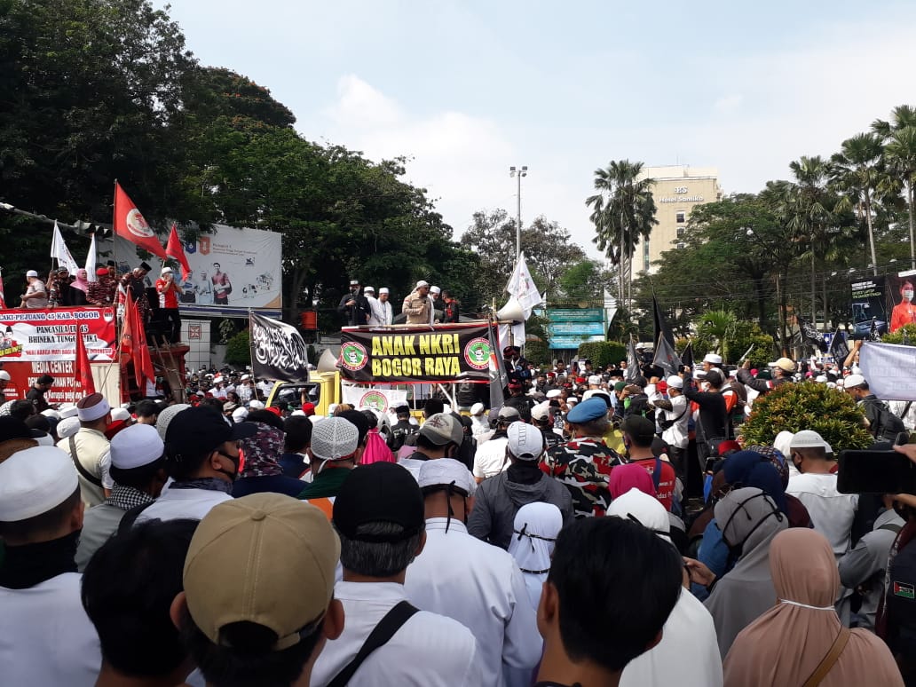Ribuan Massa di Bogor Hadiri Apel Siaga Tolak RUU HIP